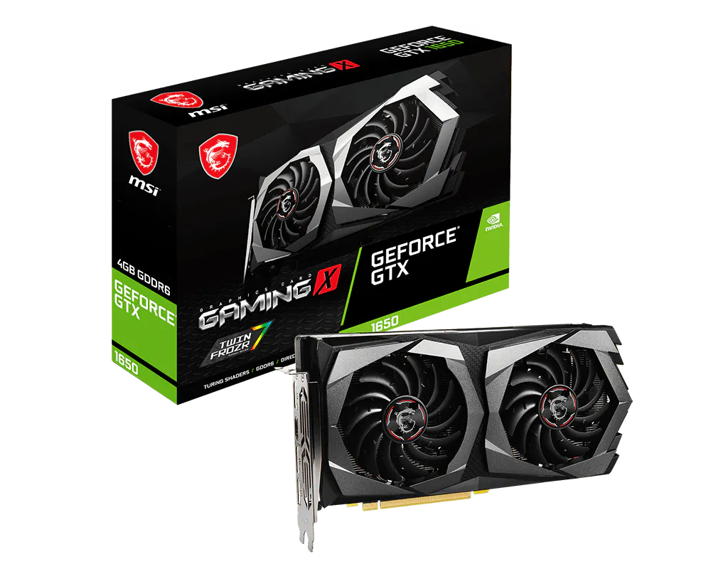 MSI GeForce GTX 1650 D6 GAMING X PLUS
